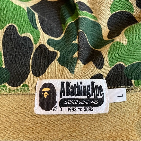 Bape x Bearbrick ABC Camo Hoodie - Picture 6 of 9